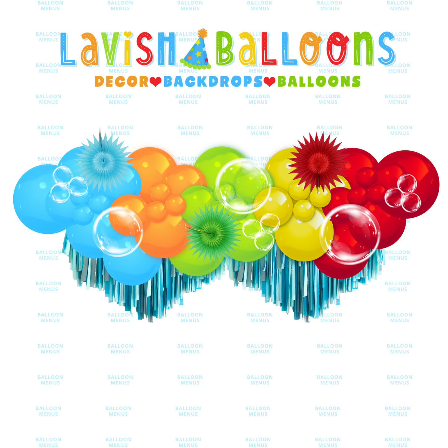Little Lavish (Large Party Focal Point Illustrations)- Client Balloon Menu