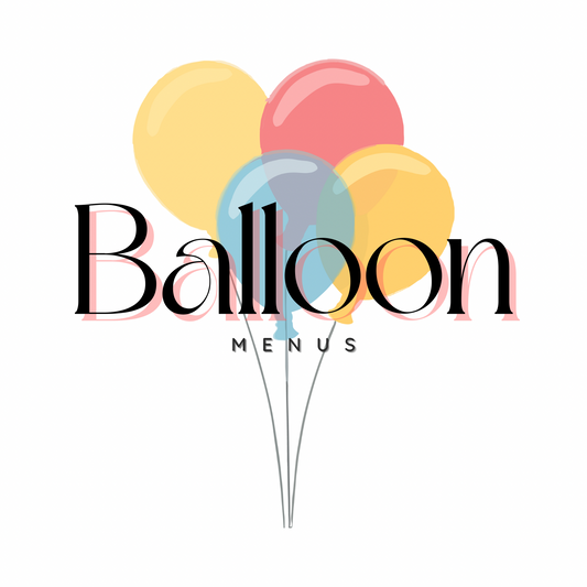 Balloon logo - Editable Pre made