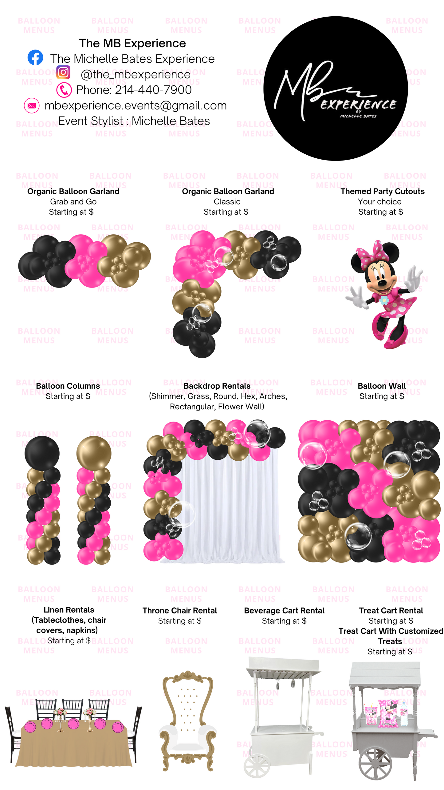 The MB Experience - Client Balloon Menu