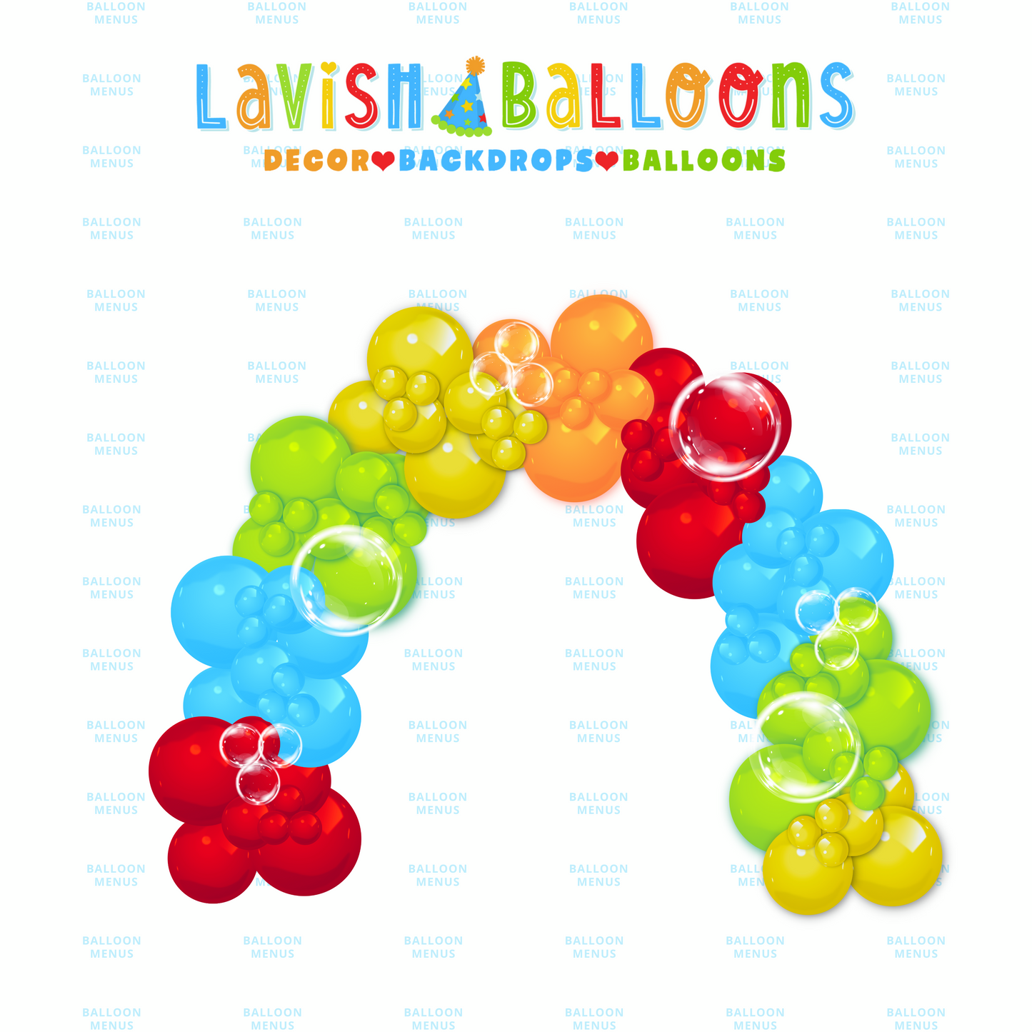 Little Lavish (Large Party Focal Point Illustrations)- Client Balloon Menu