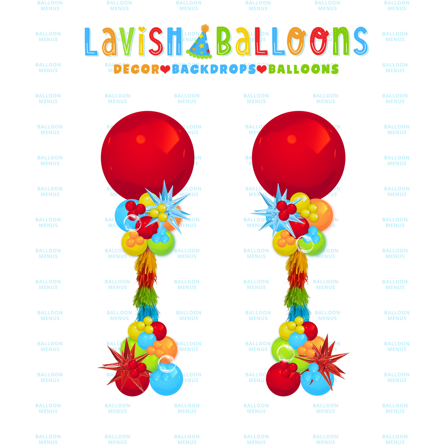 Little Lavish (Large Party Focal Point Illustrations)- Client Balloon Menu