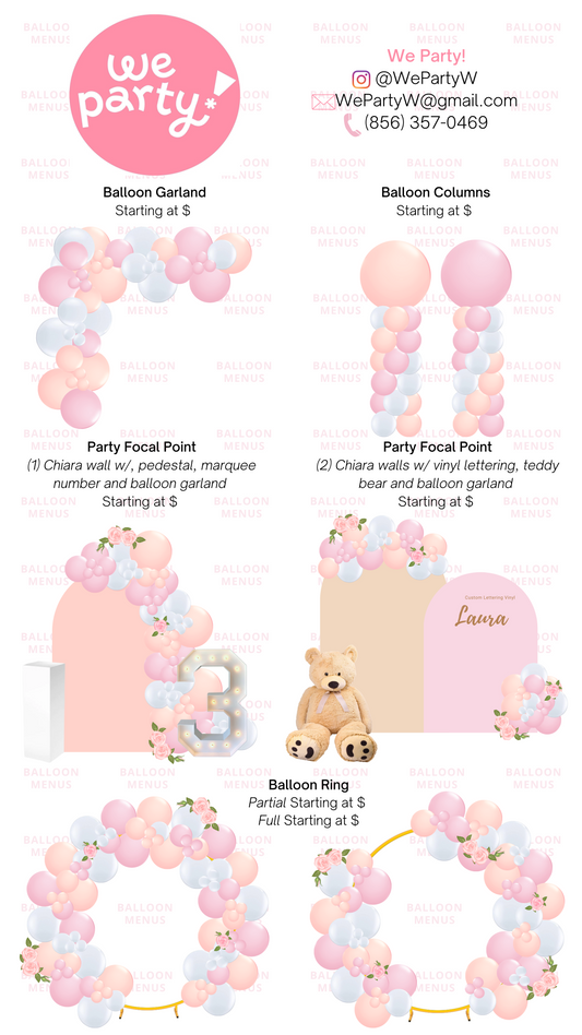 We Party! - Client Balloon Menu