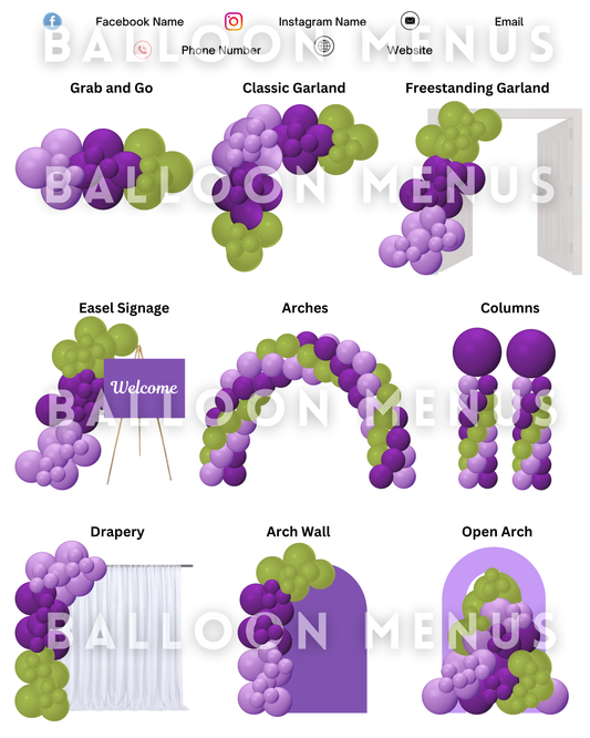 Balloon Template PriceSheet 